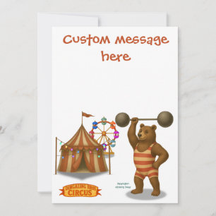 Brandon, circus strong bear card