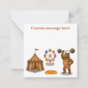 Brandon, circus strong-bear card