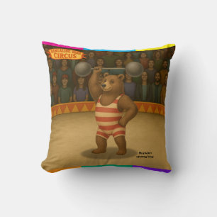 Brandon, circus strong bear cushion