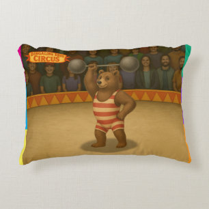 Brandon, circus strong-bear decorative cushion