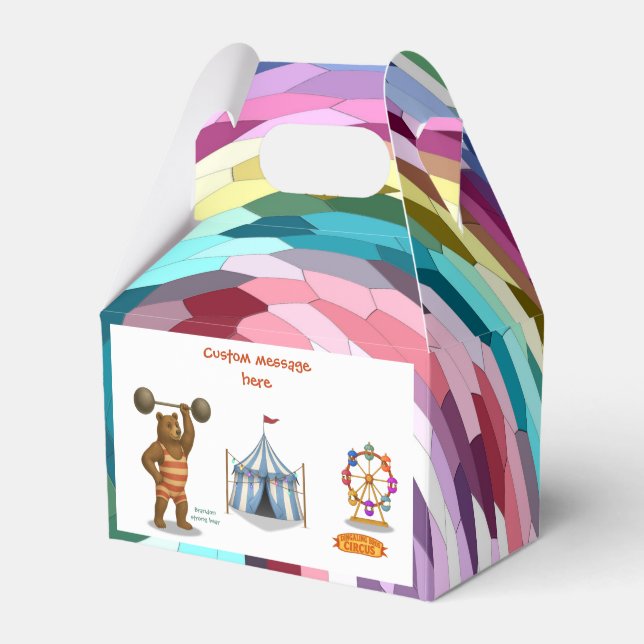 Brandon, circus strong bear favour box (Front Side)