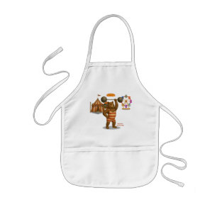 Brandon, circus strong-bear kids apron