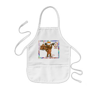 Brandon, circus strong-bear kids apron