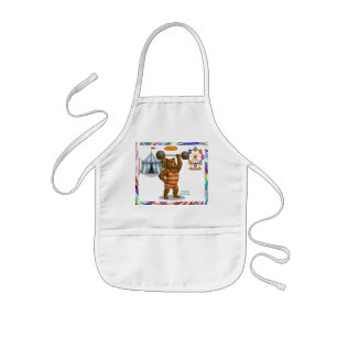 Brandon, circus strong bear kids apron