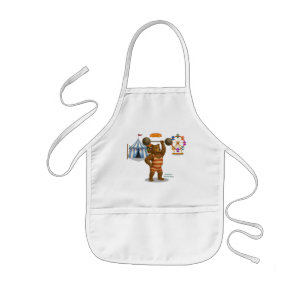 Brandon, circus strong bear kids apron