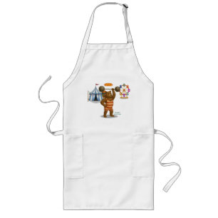 Brandon, circus strong bear long apron