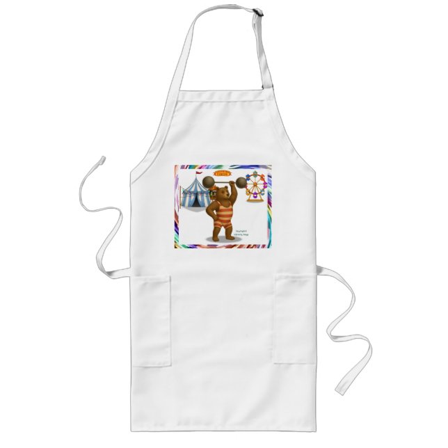 Brandon, circus strong bear long apron (Front)