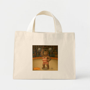 Brandon, circus strong bear mini tote bag