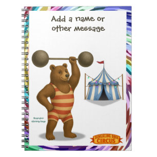 Brandon, circus strong bear notebook