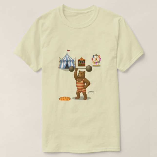 Brandon, circus strong bear T-Shirt (Design Front)
