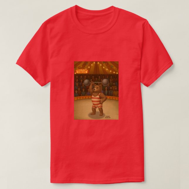 Brandon, circus strong bear T-Shirt (Design Front)