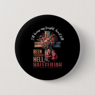 Brandon Hard Fought Hallelujah Praise Jesus Christ 6 Cm Round Badge