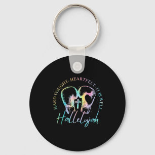Brandon Hard Fought Hallelujah Praise Jesus Key Ring
