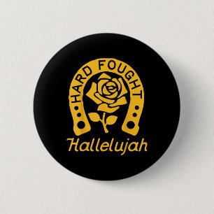 Brandon Hard Fought Hallelujah Praise Jesus Lake M 6 Cm Round Badge