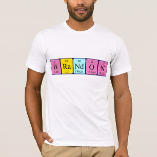 Brandon periodic table name shirt
