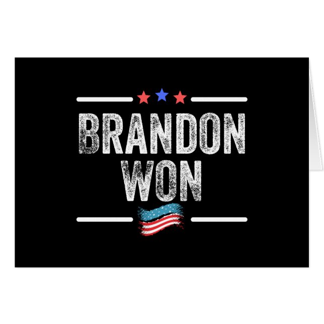 brandon won, brandon won funny, brandon won americ (Front Horizontal)