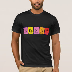 Brandt periodic table name shirt