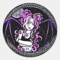 "Brandy" 3" Round Stickers