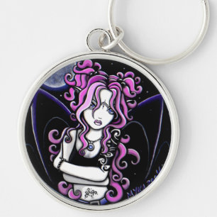 "Brandy" Gothic Pink Tattoo Fairy Keychain