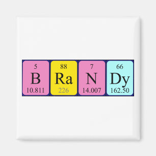Brandy periodic table name magnet