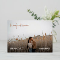 Brandy Simple Photo Modern Wedding