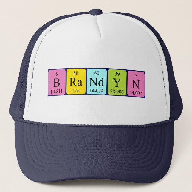 Brandyn periodic table name hat (Front)