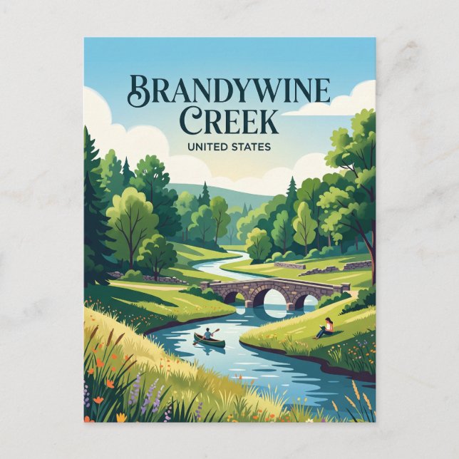 Brandywine Creek State Park Delaware Postcard (Front)