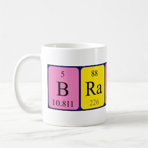 Brannon spelled out as B Ra N No N (Boron Radium N Coffee Mug
