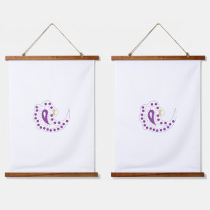 Bransoletka z serduszkiem Style, Light Eggplant Hanging Tapestry