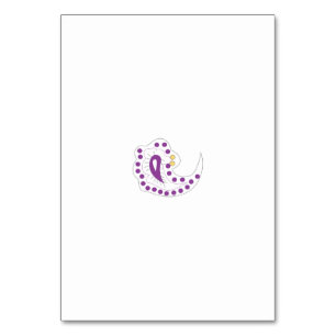 Bransoletka z serduszkiem Style, Light Eggplant Table Number