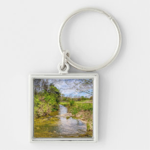 Branson Fall Creek Stream Key Ring