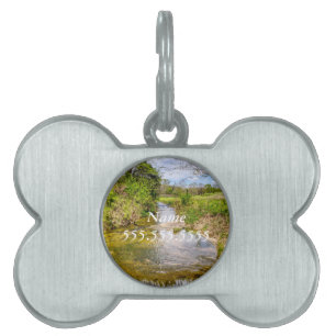 Branson Fall Creek Stream Pet ID Tag