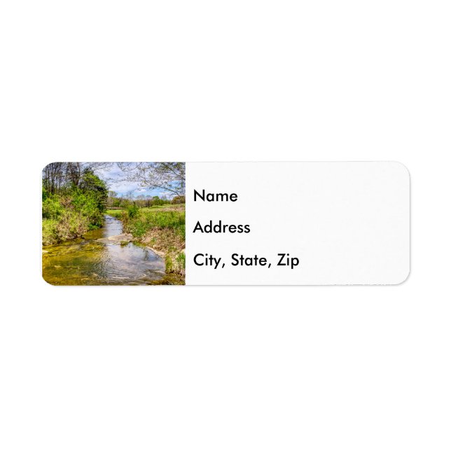 Branson Fall Creek Stream Return Address Label (Front)