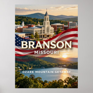 Branson Missouri Ozark Entertainment Travel Poster