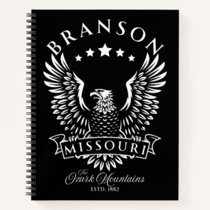 Branson Ozark Mountains Missouri Vintage Eagle Notebook