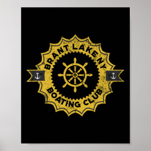 Brant Lake Ny Boating Club Poster