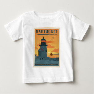 Brant Point Lighthouse Nantucket MA Baby T-Shirt
