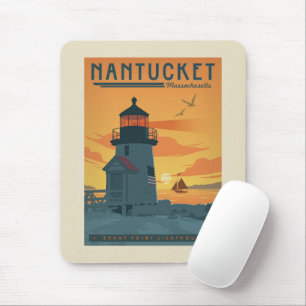 Brant Point Lighthouse   Nantucket MA Mouse Pad