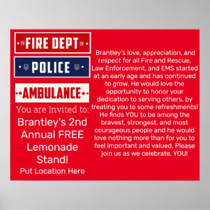 Brantley's Fire Police Ambulance Thunder_Cove Poster