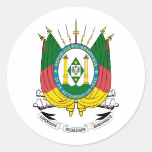 Brasão Rio Grande do Sul Classic Round Sticker