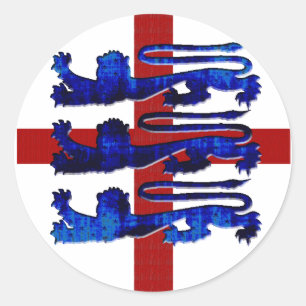 Brasil 2014 - England Futebol English flag Classic Round Sticker