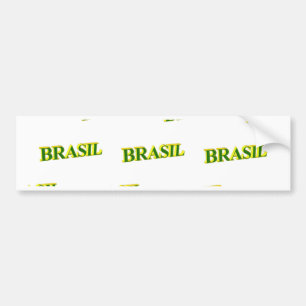 Brasil 3D Bumper Sticker