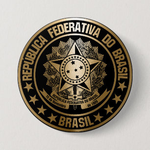 Brasil                                             7.5 cm round badge