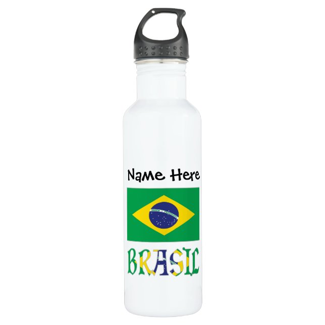 Brasil Bandera Brasil Personalised  710 Ml Water Bottle (Front)
