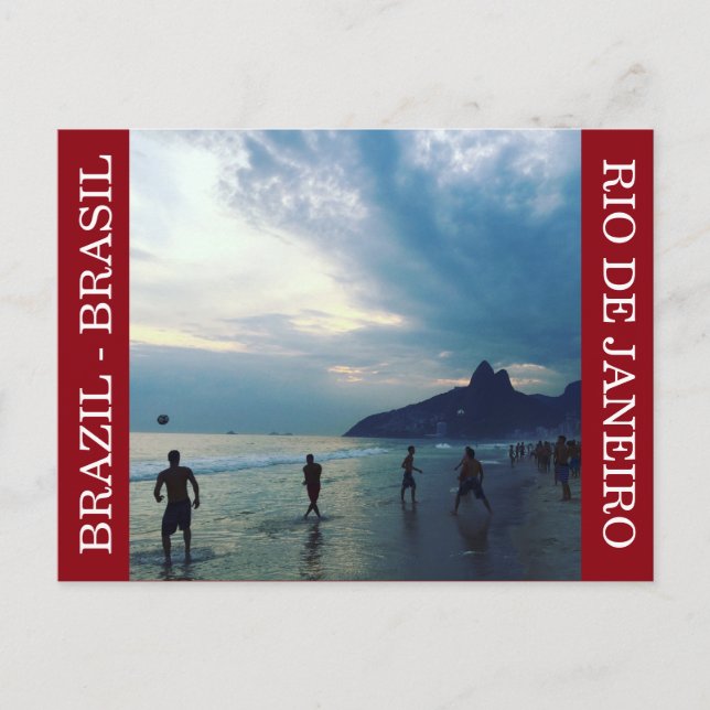 brasil beach futbol postcard (Front)