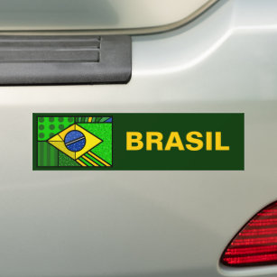 Brasil Brazil brazilian flag Bumper Sticker