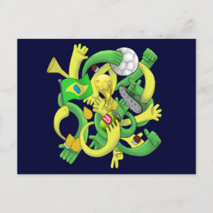 Brasil Brazil culture soccer futebol gifts Postcard