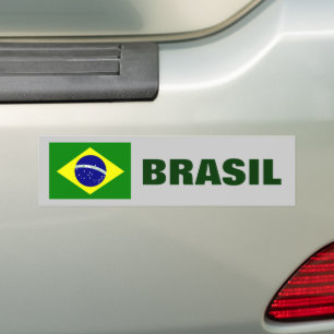 BRASIL - BRAZIL FLAG BUMPER STICKER