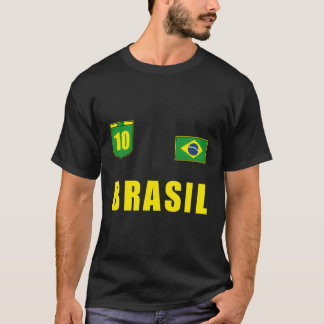 Brasil Brazil Soccer Player Jersey Flag Trikot T-Shirt