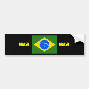 Brasil Centre flag bumper sticker